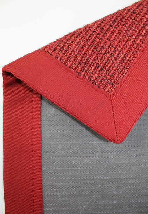 DEKOWE Sisalteppich "MARA S2" Rot-Meliert 100 % Sisal