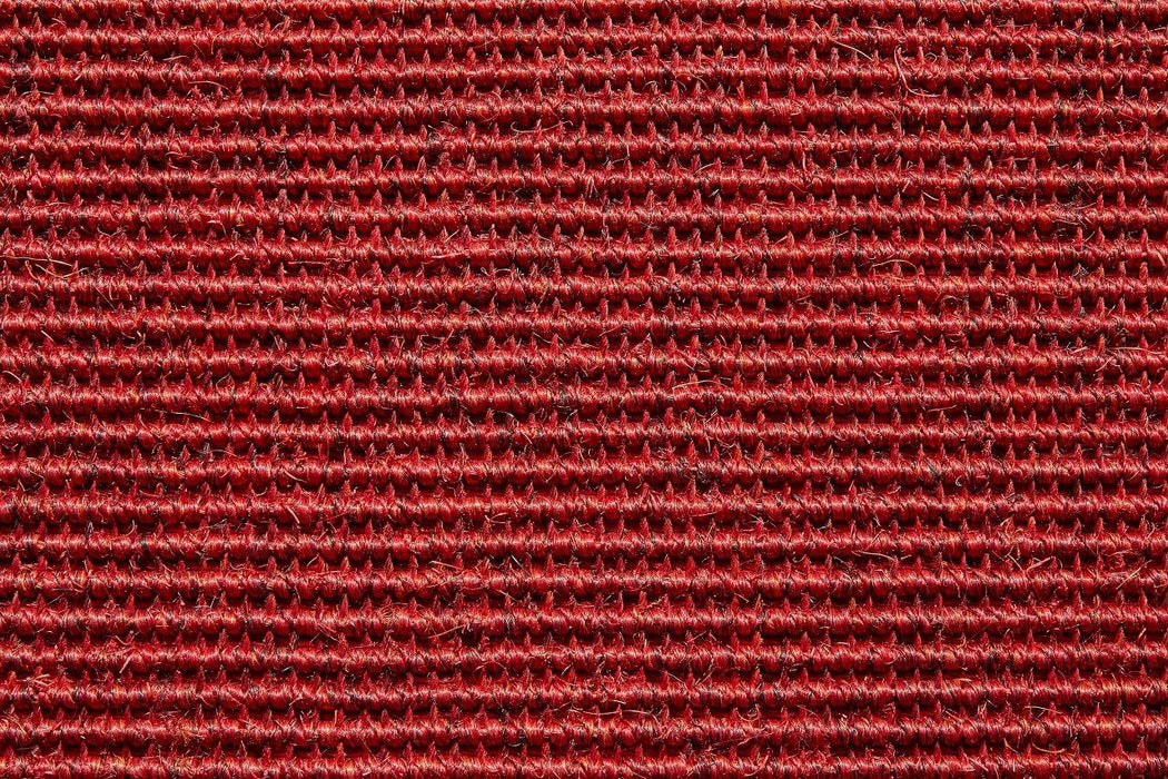 DEKOWE Sisalteppich "MARA S2" Rot-Meliert 100 % Sisal