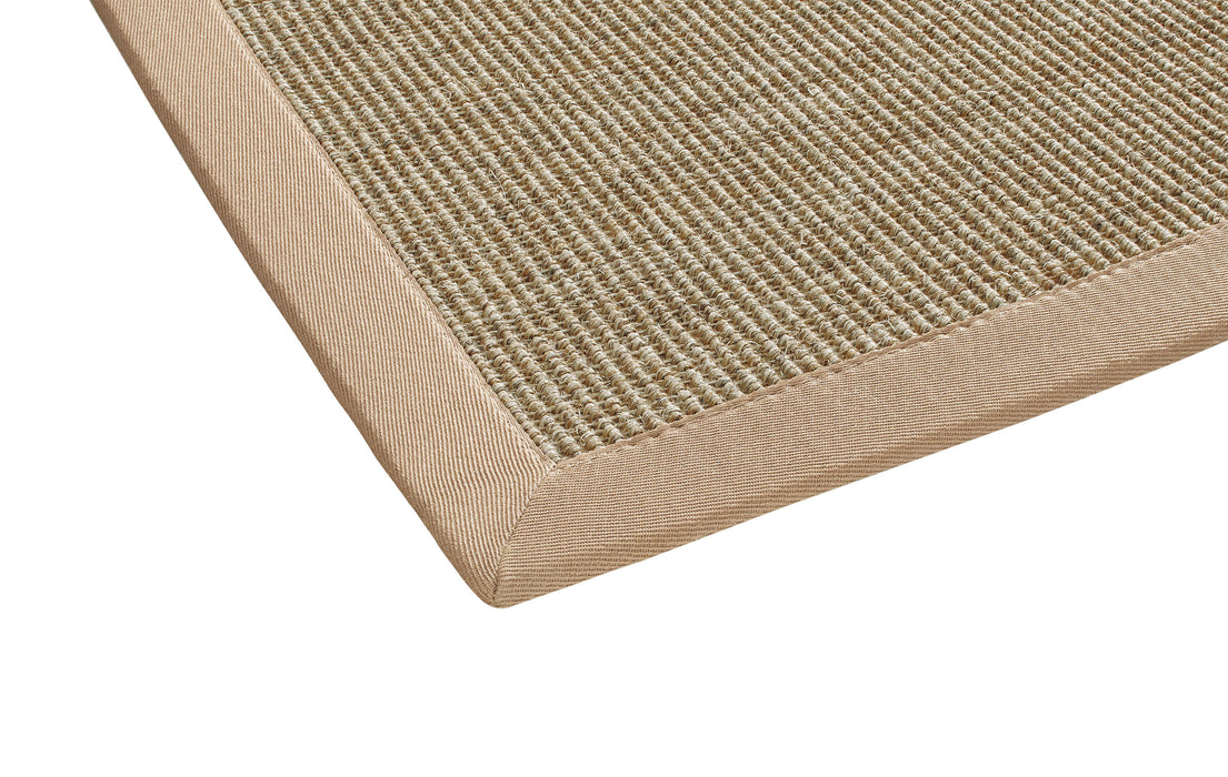 DEKOWE Sisalteppich "MARA S2" CHAMPAGNER-MELIERT 100 % Sisal