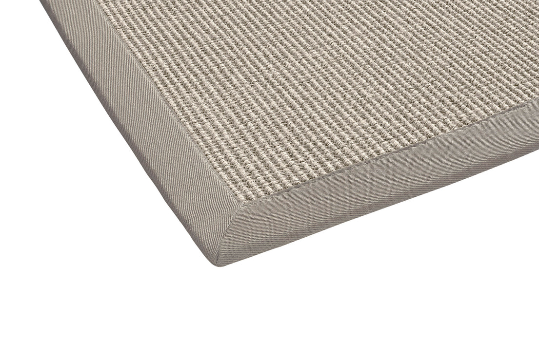DEKOWE Sisalteppich "MARA S2" Kieselgrau 100 % Sisal