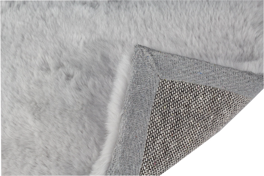 DEKOWE Teppich "ROGER" Silber Getuftet 100 % Polyester