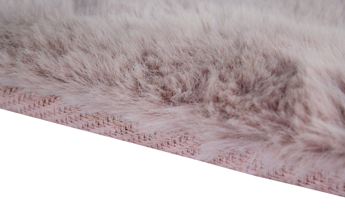 DEKOWE Teppich "ROGER" Rosa Getuftet 100 % Polyester