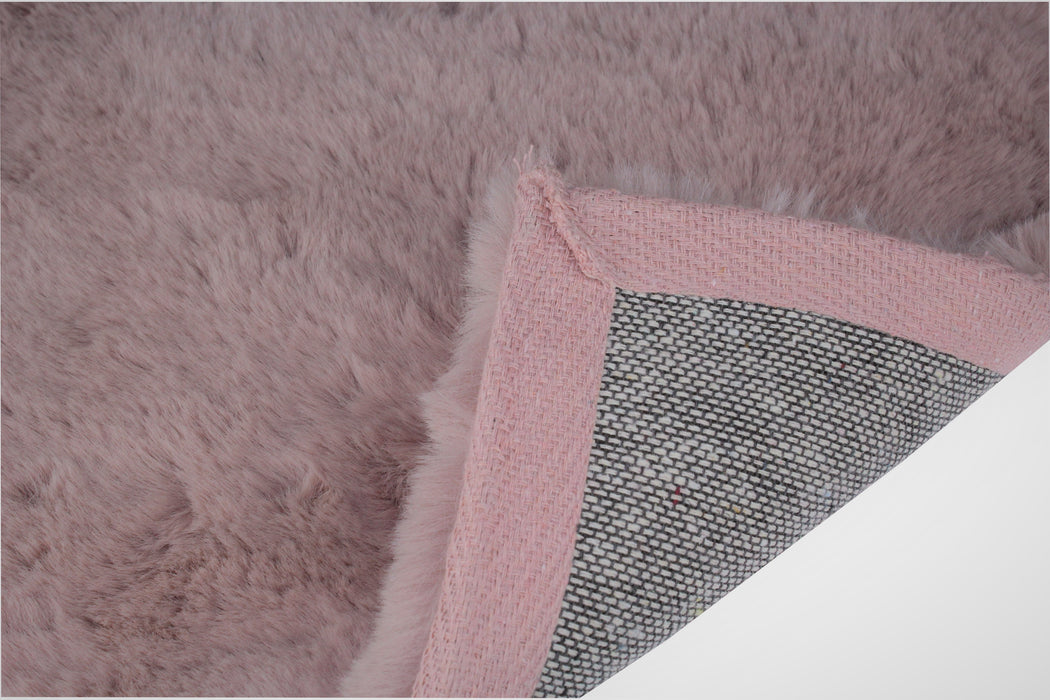 DEKOWE Teppich "ROGER" Rosa Getuftet 100 % Polyester