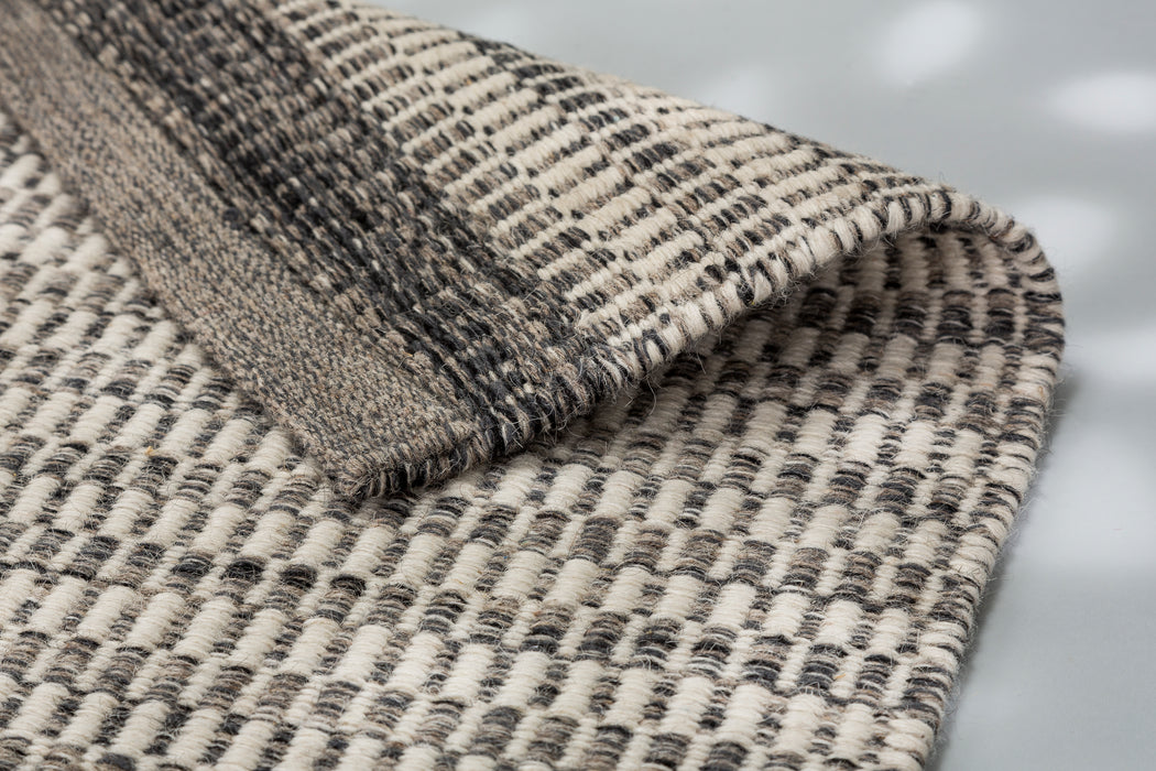 ASTRA Wollteppich Carmen Streifen Grau/Anthrazit 70 % Wolle