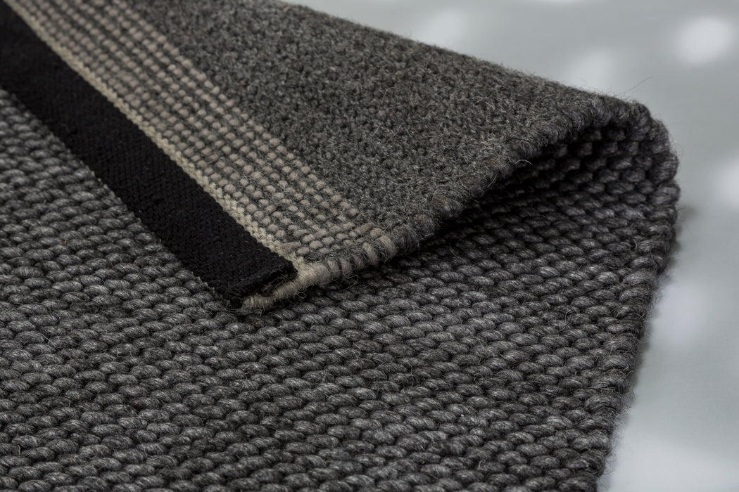 ASTRA Wollteppich Claudia Dunkelgrau 70 % Wolle