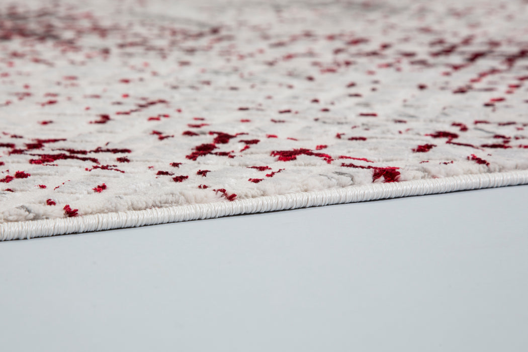 ASTRA Kurzflorteppich Noa Rot/Creme