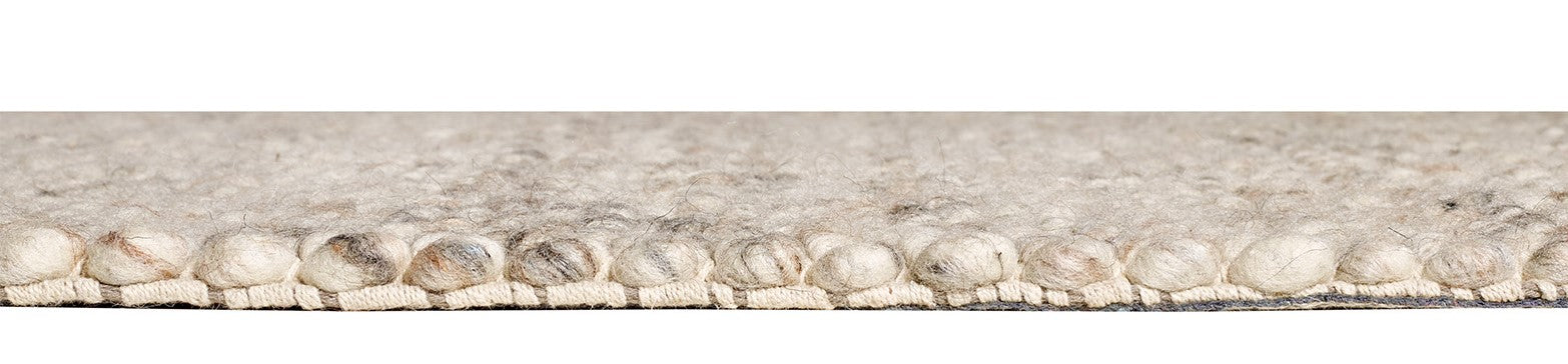 DEKOWE Wollteppich "MAGALI" Natur Handgewebt 100% Schurwolle