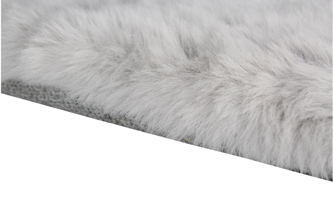 DEKOWE Teppich "ROGER" Silber Getuftet 100 % Polyester